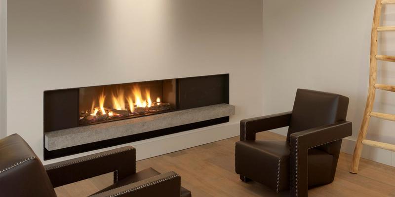 hip & happening woonkamer modern inbouw front rechthoek gas plateau  