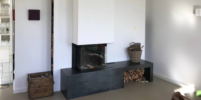 hip & happening woonkamer modern grijs vierkant inbouw driezijdig gas plateau  