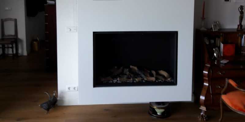 hip & happening woonkamer modern inbouw front zwart rechthoek gas 