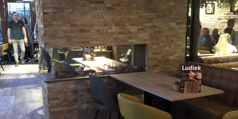 modern stevig & rustiek inbouw schouw rechthoek driezijdig gas bruin 