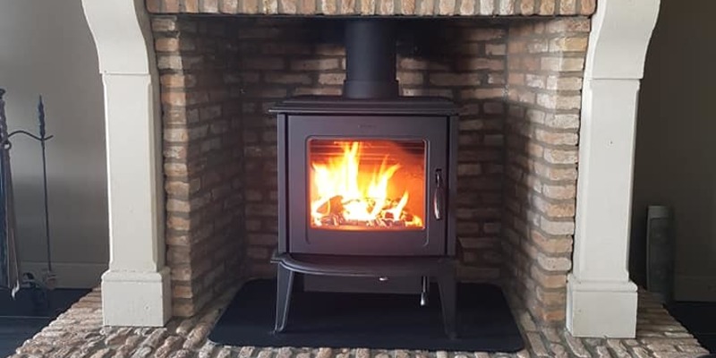 hip & happening woonkamer grijs front schouw rechthoek klassiek vrijstaand hout 