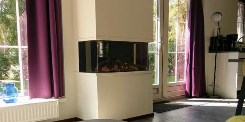 hip & happening woonkamer modern inbouw rechthoek driezijdig gas wit 