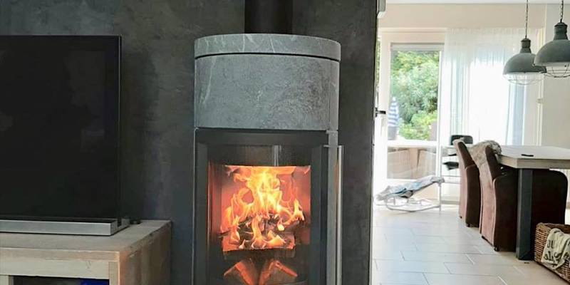 hip & happening woonkamer modern grijs front vrijstaand rond hout 