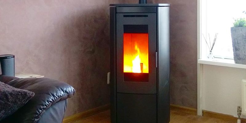 hip & happening woonkamer modern grijs front vrijstaand pellet afgerond 