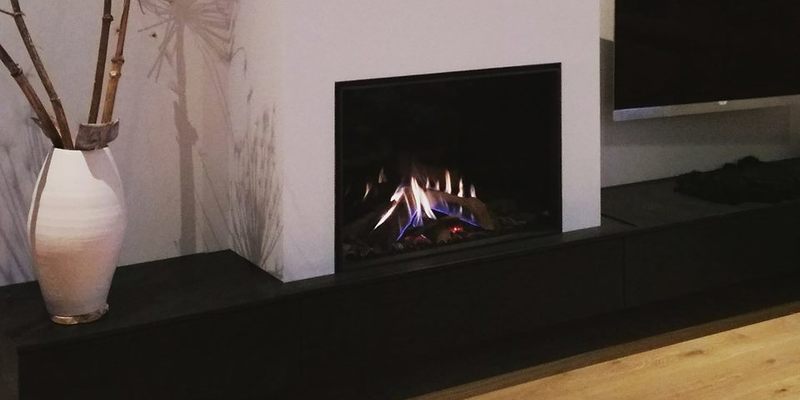 hip & happening woonkamer modern vierkant inbouw front zwart gas plateau  