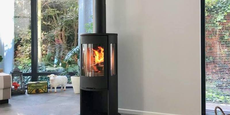 hip & happening woonkamer modern driezijdig vrijstaand hout afgerond donkergrijs 