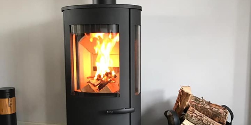 hip & happening woonkamer modern driezijdig vrijstaand rond hout donkergrijs 