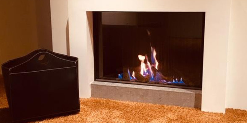 woonkamer modern inbouw front schouw rechthoek licht & sprankelend gas wit 