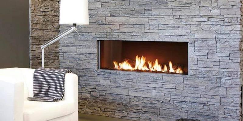 woonkamer modern grijs inbouw front rechthoek gas sfeervol & klassiek 