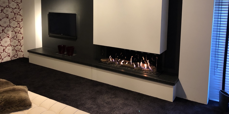 woonkamer inbouw rechthoek licht & sprankelend driezijdig gas klassiek wit 