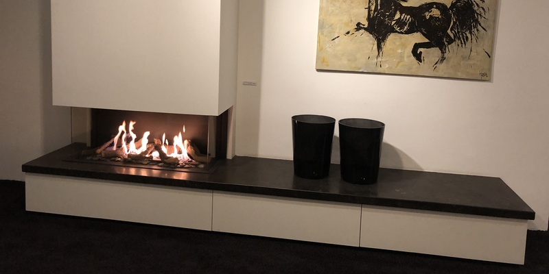 hip & happening woonkamer modern inbouw rechthoek driezijdig gas wit 