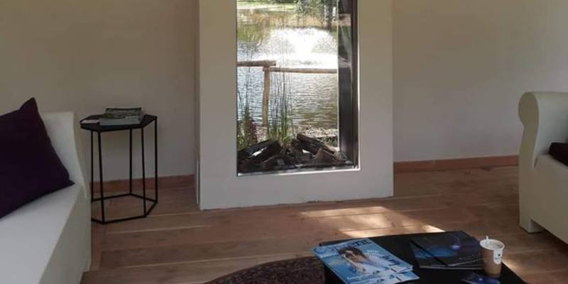 hip & happening modern doorkijk inbouw schouw rechthoek gas wit Veranda 