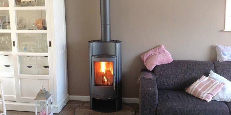 woonkamer stevig & rustiek front rechthoek vrijstaand hout antraciet Tijdloos 