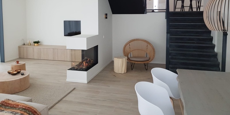 hip & happening woonkamer modern inbouw rechthoek driezijdig gas wit 