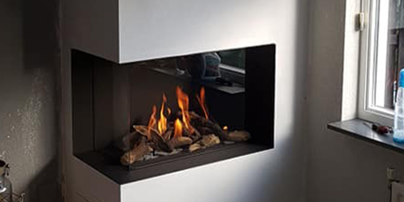 hip & happening woonkamer modern inbouw zwart rechthoek gas tweezijdig 