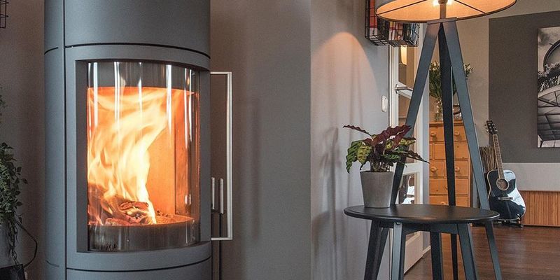 hip & happening woonkamer modern grijs front vrijstaand rond hout 