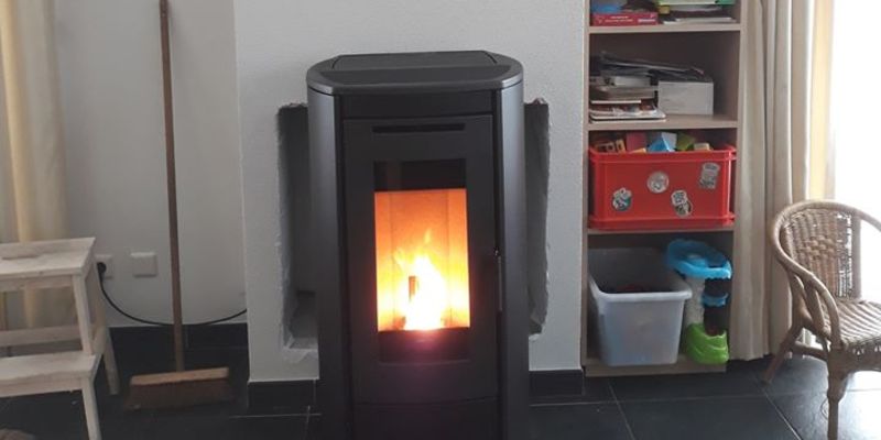 hip & happening woonkamer front zwart rechthoek klassiek vrijstaand pellet 