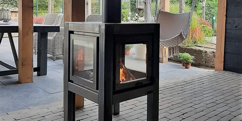 vierkant stevig & rustiek vrijstaand hout buiten corten vierzijdig 